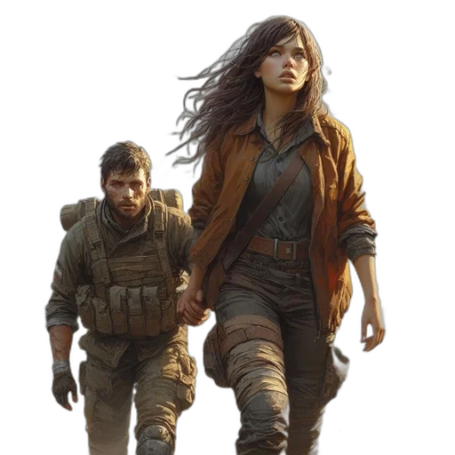 jacket, concept art, comic book art, fantasy art transparent PNG cut-out
