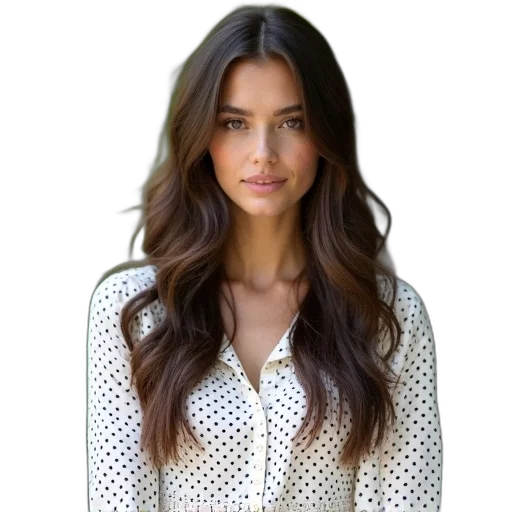 hair, dress, face, jacket transparent PNG cut-out