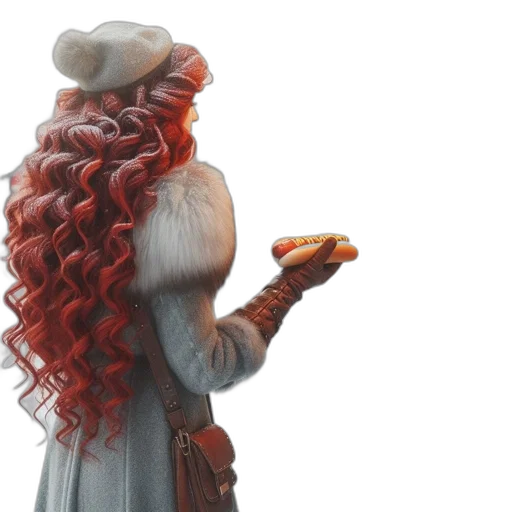 food, dress, hair, dragon transparent PNG cut-out