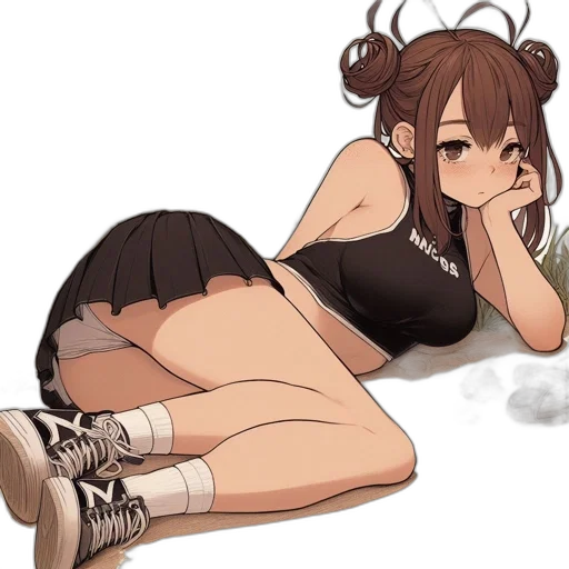 dress, shoes, staff, weapon transparent PNG cut-out