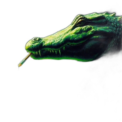 dragon, creature, staff, weapon transparent PNG cut-out