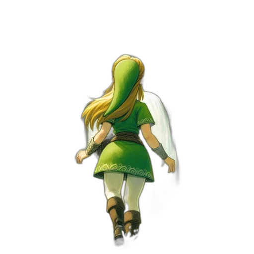 dress, dragon, staff, sword transparent PNG cut-out