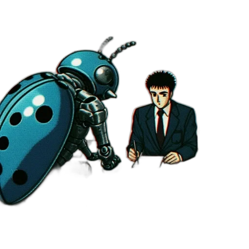 robot, concept art, pixel art, comic book art transparent PNG cut-out