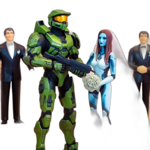 robot, concept art, 3d render, comic book art transparent PNG cut-out