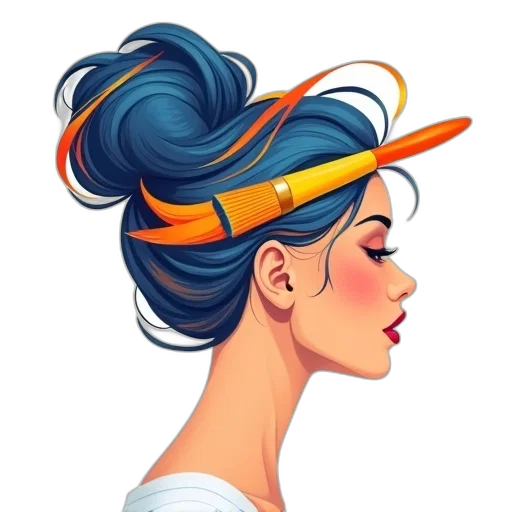 hat, crown, staff, hair transparent PNG cut-out