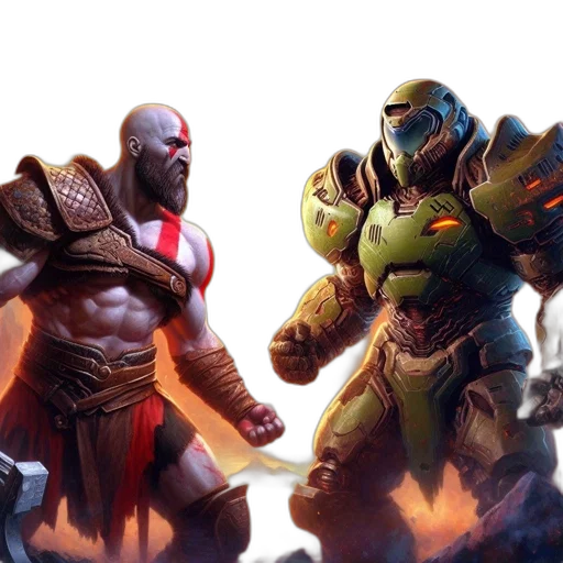 concept art, comic book art, fantasy art, 3d render transparent PNG cut-out