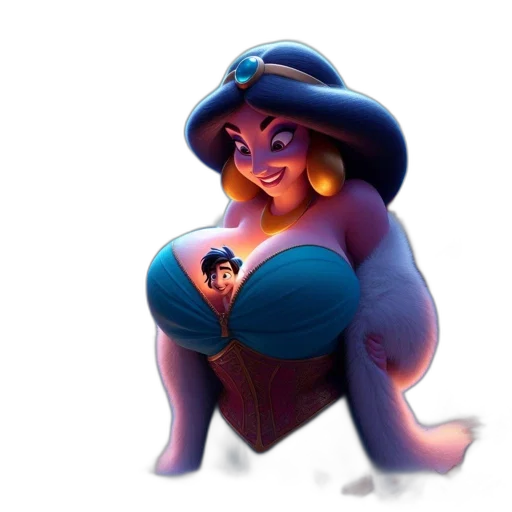 crown, dress, hat, staff transparent PNG cut-out