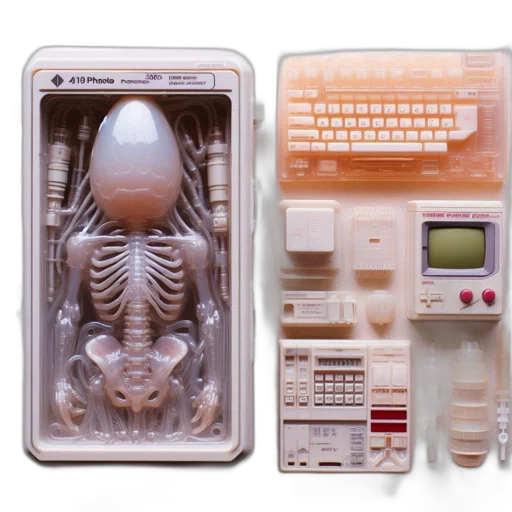 robot, creature, food, concept art transparent PNG cut-out