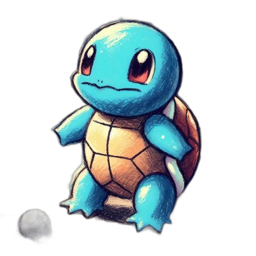 animal, creature, pixel art, watercolor transparent PNG cut-out