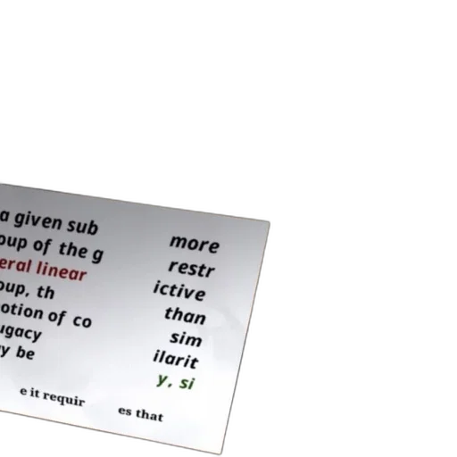 given, subgroup, general, linear transparent PNG cut-out