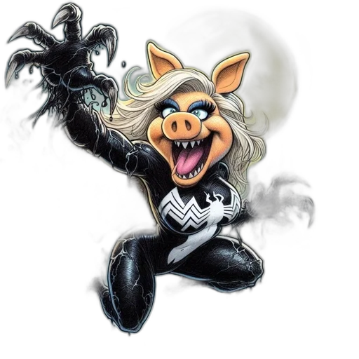 comic book art, concept art, cartoon, anthropomorphic transparent PNG cut-out