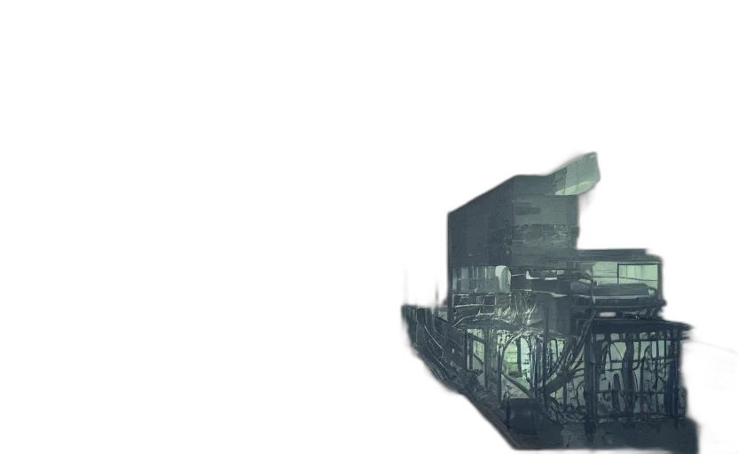 building, robot, weapon, umbrella transparent PNG cut-out