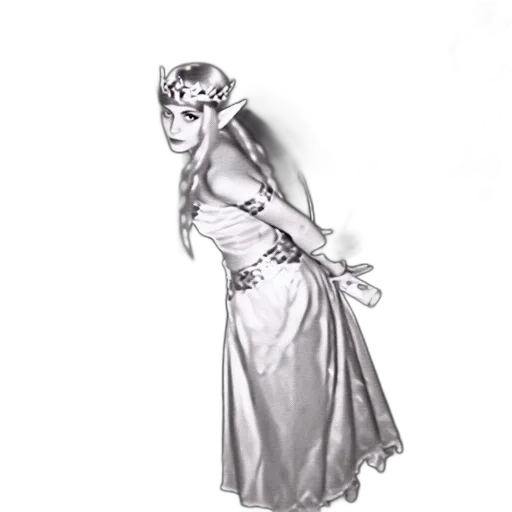 dress, staff, mask, jewelry transparent PNG cut-out