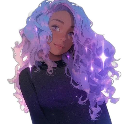 hair, dress, staff, crown transparent PNG cut-out