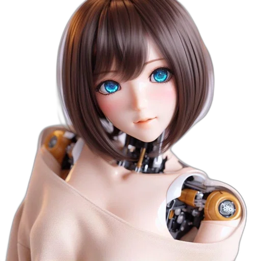robot, face, jewelry, creature transparent PNG cut-out