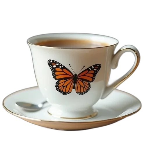 photorealistic, 3d render, tea, cup transparent PNG cut-out