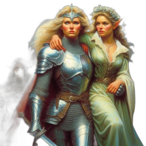 fantasy art, concept art, comic book art, photorealistic transparent PNG cut-out