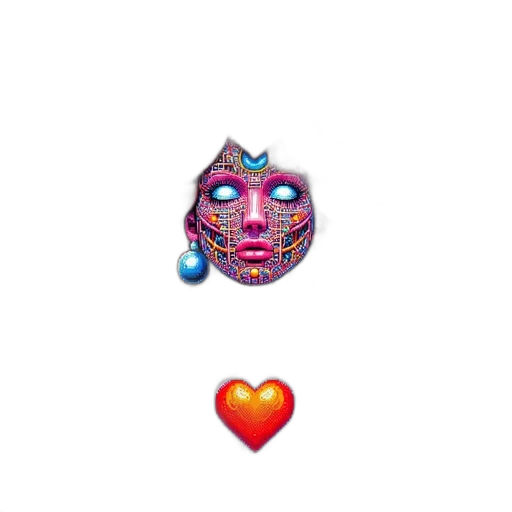 jewelry, mask, face, robot transparent PNG cut-out
