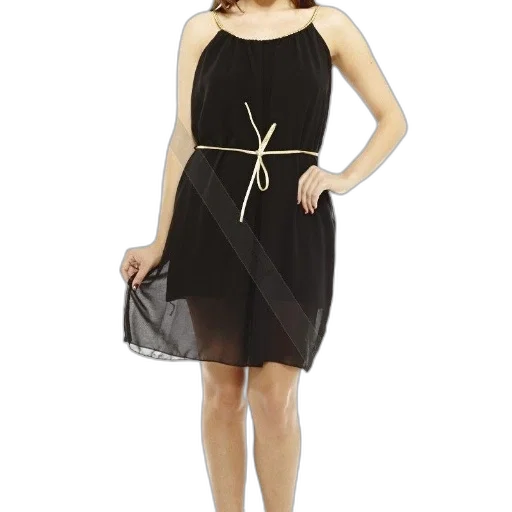 dress, monochrome, woman, black transparent PNG cut-out