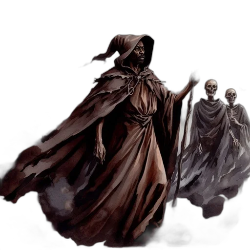 mask, staff, creature, dress transparent PNG cut-out