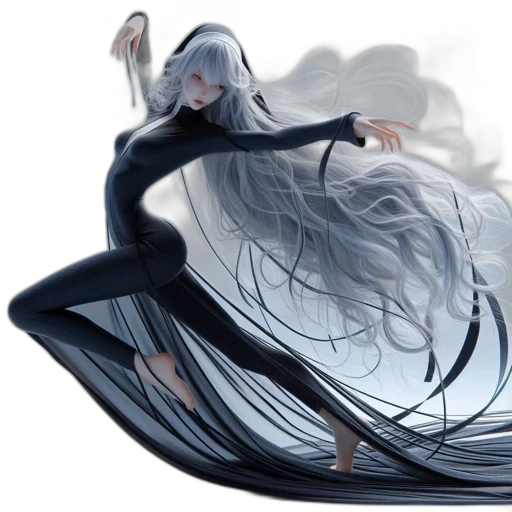 hair, dress, creature, dragon transparent PNG cut-out
