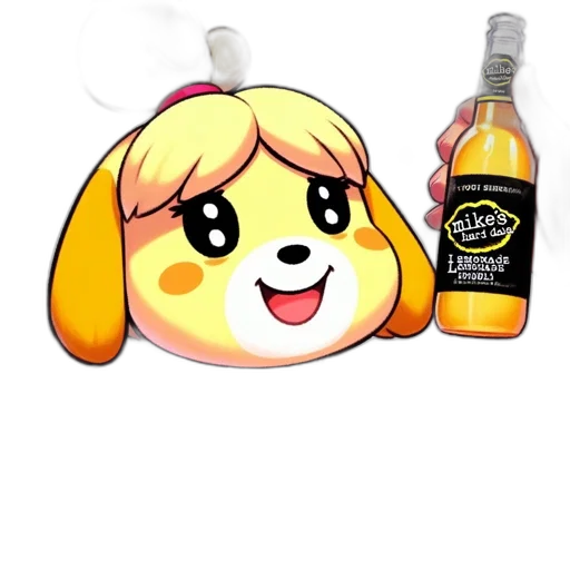 bottle, animal, food, pixel art transparent PNG cut-out