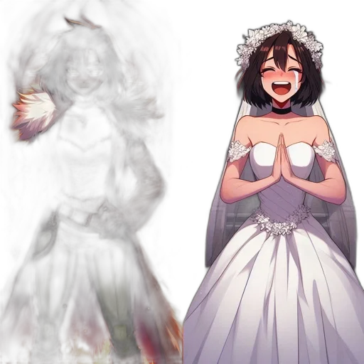 dress, concept art, watercolor, pixel art transparent PNG cut-out