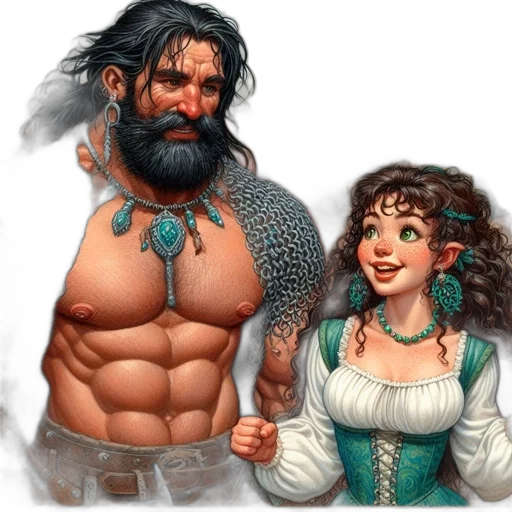 fantasy art, concept art, pixel art, comic book art transparent PNG cut-out