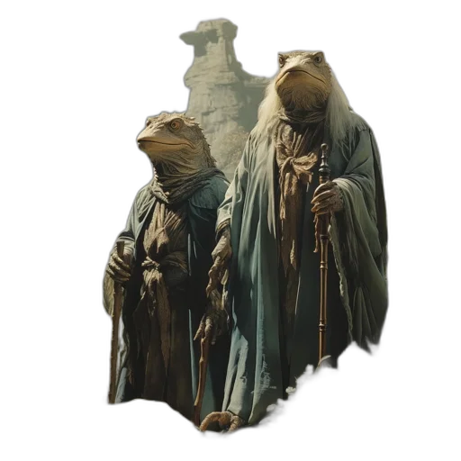 mask, staff, jacket, dress transparent PNG cut-out