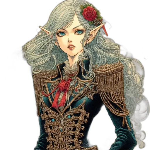 staff, face, jewelry, fantasy art transparent PNG cut-out
