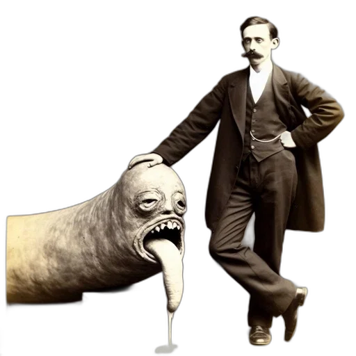 creature, staff, animal, umbrella transparent PNG cut-out