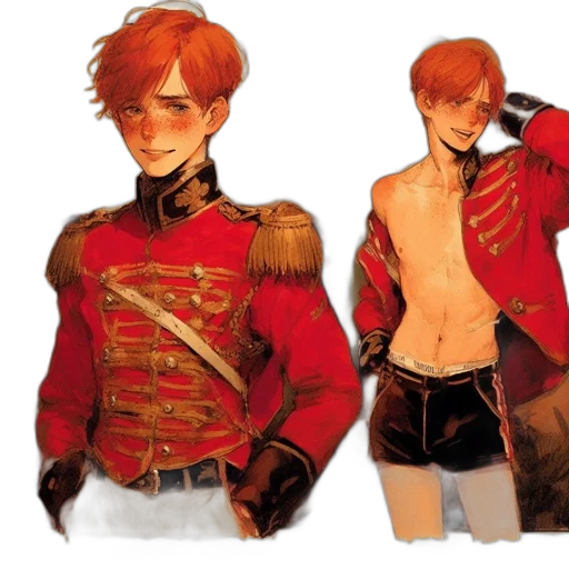 jacket, concept art, watercolor, comic book art transparent PNG cut-out