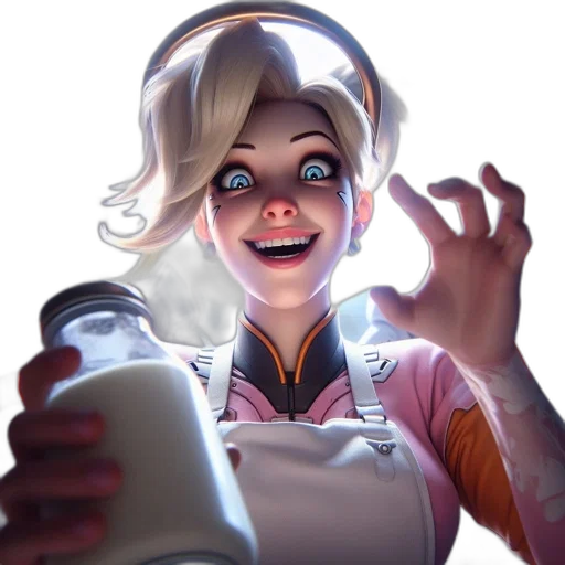robot, face, staff, weapon transparent PNG cut-out