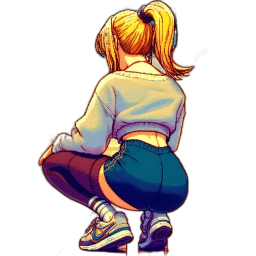 jacket, staff, comic book art, cartoon transparent PNG cut-out