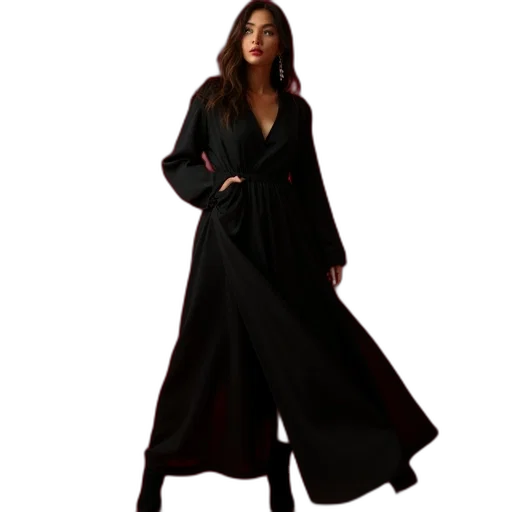 dress, jacket, umbrella, concept art transparent PNG cut-out