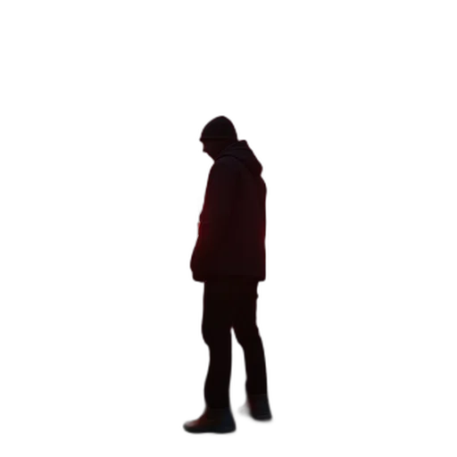 jacket, staff, face, robot transparent PNG cut-out