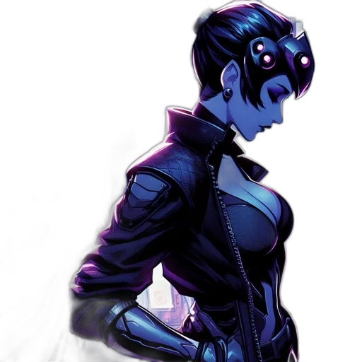 jacket, robot, comic book art, concept art transparent PNG cut-out