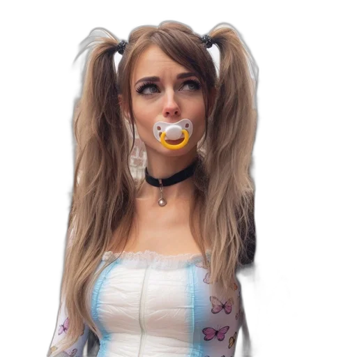 hair, mask, face, staff transparent PNG cut-out