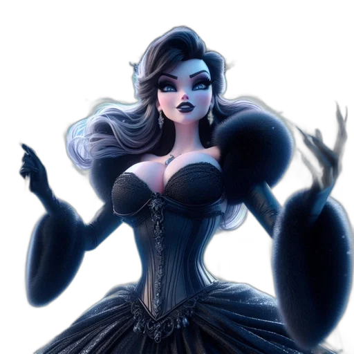 dress, fantasy art, concept art, comic book art transparent PNG cut-out