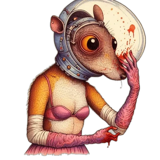 creature, mask, dress, animal transparent PNG cut-out