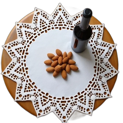 food, round, wooden, table transparent PNG cut-out