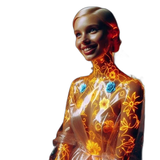 robot, jacket, dress, jewelry transparent PNG cut-out