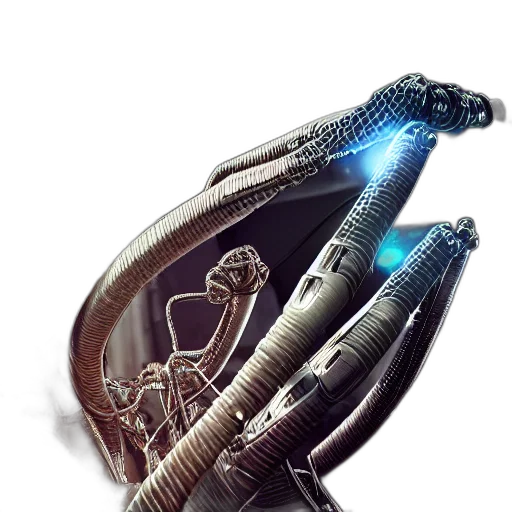 robot, weapon, staff, mask transparent PNG cut-out