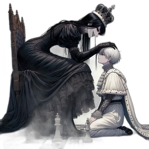 crown, sword, fantasy art, concept art transparent PNG cut-out