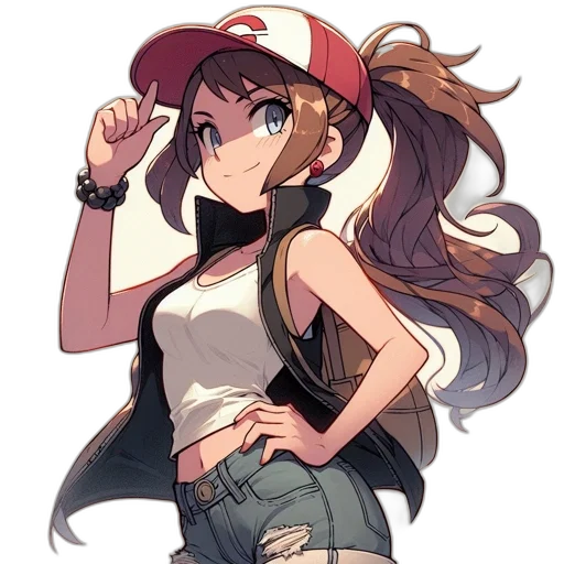 hat, staff, weapon, anime transparent PNG cut-out