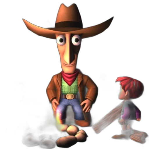 hat, robot, staff, animal transparent PNG cut-out