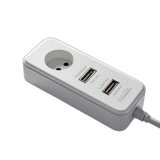 multi, usb, power, strip transparent PNG cut-out