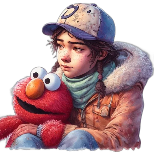 face, jacket, concept art, photorealistic transparent PNG cut-out