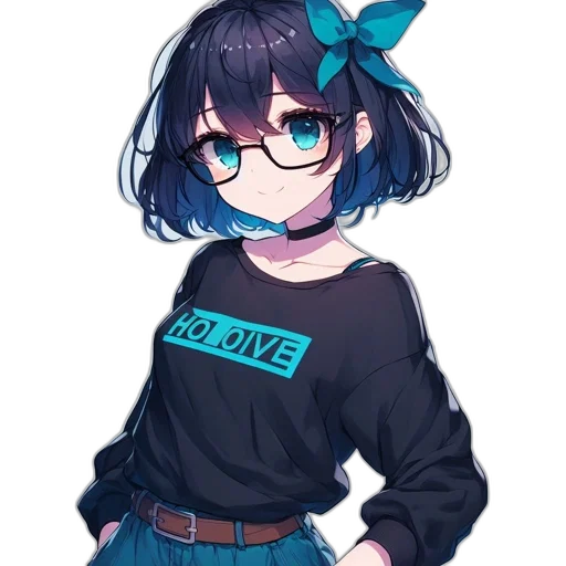jacket, dress, staff, creature transparent PNG cut-out