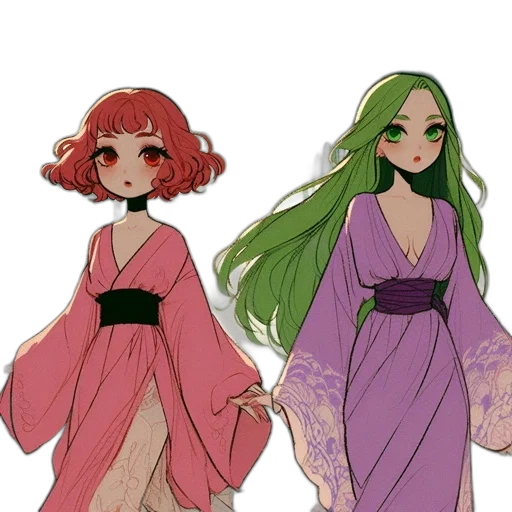 dress, concept art, anime, fantasy art transparent PNG cut-out